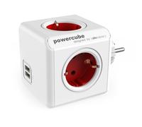 PowerCube Original USB 4 Tomas + 2 USB Roja