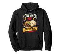 Powered by Burritos Funny Burrito Saying Humor Joke Gag Sudadera con Capucha