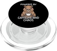 Powered by Caffeine and Chaos PopSockets PopGrip para MagSafe