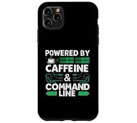 Powered by Caffeine & Command Line | Developer Admin Humor Carcasa para iPhone 11 Pro MAX