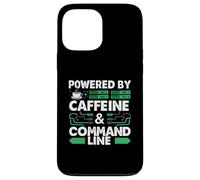 Powered by Caffeine & Command Line | Developer Admin Humor Carcasa para iPhone 13 Pro MAX