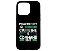 Powered by Caffeine & Command Line | Developer Admin Humor Carcasa para iPhone 15 Pro MAX