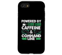 Powered by Caffeine & Command Line | Developer Admin Humor Carcasa para iPhone SE (2020) / 7/8