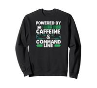 Powered by Caffeine & Command Line | Developer Admin Humor Sudadera