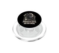 Powered by Coffee and Bad Omens Cuervo Gótico PopSockets PopGrip para MagSafe
