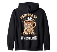 Powered by Coffee and Wrestling Sudadera con Capucha