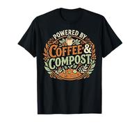 Powered by Coffee & Compost Funny Gardener Camiseta