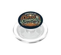 Powered by Coffee & Compost Funny Gardener PopSockets PopGrip para MagSafe