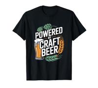 Powered by Craft Beer Hops - Vaso de Cebada Camiseta