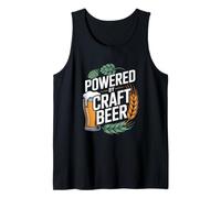 Powered by Craft Beer Hops - Vaso de Cebada Camiseta sin Mangas