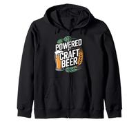 Powered by Craft Beer Hops - Vaso de Cebada Sudadera con Capucha