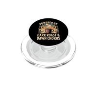 Powered by Dark Roast & Dawn Chorus Aves y café PopSockets PopGrip para MagSafe
