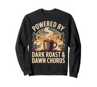 Powered by Dark Roast & Dawn Chorus Aves y café Sudadera