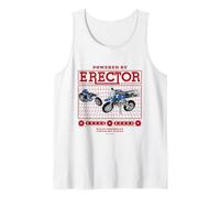 Powered by Erector 5 en 1 Modelo de Motocicleta Retro Camiseta sin Mangas