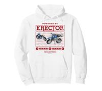 Powered by Erector 5 en 1 Modelo de Motocicleta Retro Sudadera con Capucha