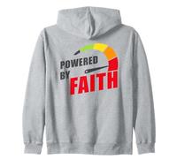 Powered by Faith - Christian Inspiring Motivational Quote Sudadera con Capucha