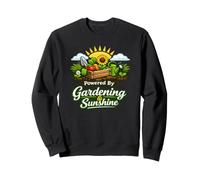 Powered by Gardening and Sunshine Funny Sudadera