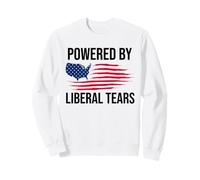 Powered by Liberal Tears Flag Anti Liberal Make Liberals Cry Sudadera