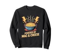 Powered by Mac and Cheese food Sudadera
