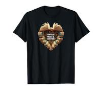 Powered by Pages & Quietude Book Lover Reading Heart Camiseta