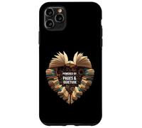 Powered by Pages & Quietude Book Lover Reading Heart Carcasa para iPhone 11 Pro MAX