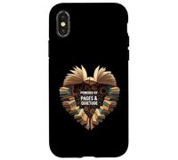 Powered by Pages & Quietude Book Lover Reading Heart Carcasa para iPhone X/XS