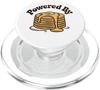 Powered by Pancakes Breakfast Energy Funny Design tee Pop!! PopSockets PopGrip para MagSafe