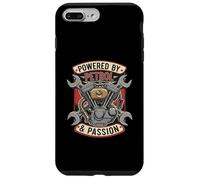 Powered by Petrol & Passion VTwin Engine Motorcycle Mechanic Carcasa para iPhone 7 Plus/8 Plus