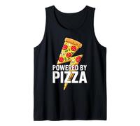 Powered by Pizza Shirt Hombres Mujeres Niños Pizza Lover Maker Camiseta sin Mangas