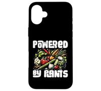 Powered by Plants Funny Veggie Carcasa para iPhone 16 Plus