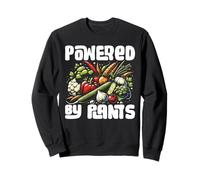 Powered by Plants Funny Veggie Sudadera