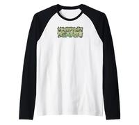 Powered by Plants Vegan Lifestyle Botanical Design Camiseta Manga Raglan