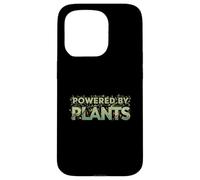 Powered by Plants Vegan Lifestyle Botanical Design Carcasa para iPhone 15 Pro