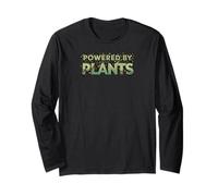 Powered by Plants Vegan Lifestyle Botanical Design Manga Larga