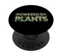 Powered by Plants Vegan Lifestyle Botanical Design PopSockets PopGrip Adhesivo