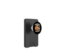 Powered by Purrs & Caffeine Cat Lover Coffee Design PopSockets PopWallet para MagSafe