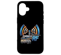 Powered by RF Radio Communication Signal Tech Carcasa para iPhone 16
