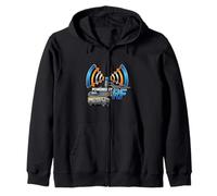 Powered by RF Radio Communication Signal Tech Sudadera con Capucha