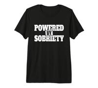 Powered by Sobriety Sobriedad contra el Consumo de Alcohol Camiseta Premium
