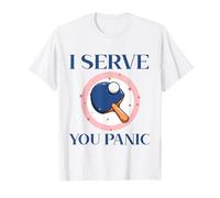 Powered by Spin & Bad Decisions Funny Retro Table Tennis Camiseta