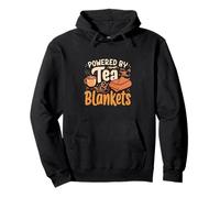 Powered By Tea and Blankets Cozy Relaxation Design Sudadera con Capucha