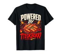 Powered by Tteokbokki Funny Korean Food Saying Humor Joke G Camiseta