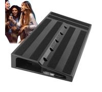 Powered Pedal Board - Tabla de pedales de efectos de guitarra grande con fuente de alimentación integrada, diseño ligero de alta resistencia | accesorios de graves profesionales, pedal de aleación de