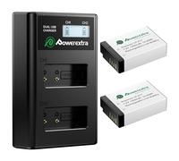 Powerextra Pro Batería LP-E17 de 1450 mAh y cargador LCD mejorado | Para Canon EOS R50 R8 R10 RP SL2 SL3 T6i T6s T7i M3 M5 M6 200D 250D 77D 750D 760D 800D 8000D KISS X8 X8i X9 X9i X10