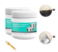 Powerful Burnt Residue Remover Paste for Cookware, Heavy Duty Degreaser Pastes, Kitchen Cleaner with Gloves and Brush, for All Cookware Material (2)