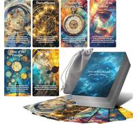 Powerful Cartas de oráculo del tiempo, cartas de oráculo de tiempo divino con significados en ellas, cartas de tarot de oráculo para principiantes, predecir el tiempo e indicar la hora