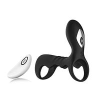 Powerful Electric Male Cockring Medical Silicone Longer Lasting Shake Rooster USB Charged Happy Toys Shock with 9 Frequency, Delay Tools T-shirt Lasting Helper Make You Stronger Tool