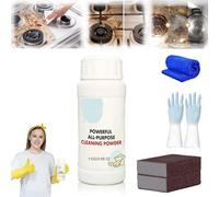 Powerful Kitchen All-Purpose Powder Cleaner, Household Multifunctional Strong Cleaning Agent, Kitchen Foam Cleaner, Stubborn Stains Cleaner, Foam Rust Remover (110g)