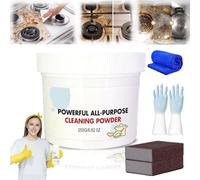 Powerful Kitchen All-Purpose Powder Cleaner, Household Multifunctional Strong Cleaning Agent, Kitchen Foam Cleaner, Stubborn Stains Cleaner, Foam Rust Remover (250g)