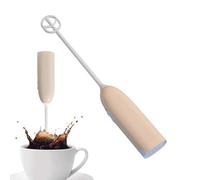 Powerful Milk Frother Wand -Electric Milk Foam Maker With Stainless Steel Whisk, Battery Operated Drink Mixer For Protein Powder, Easy Clean Portable Frother & Hand Whisk - For Latte Cappuccino